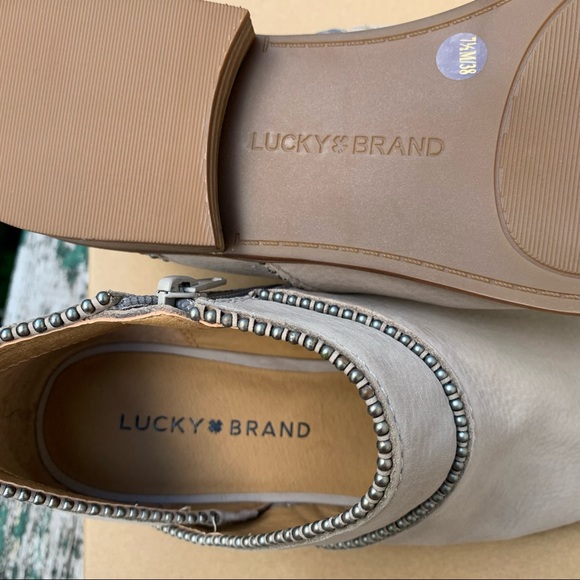 NWT Lucky Brand Leather Booties - Picture 7 of 8